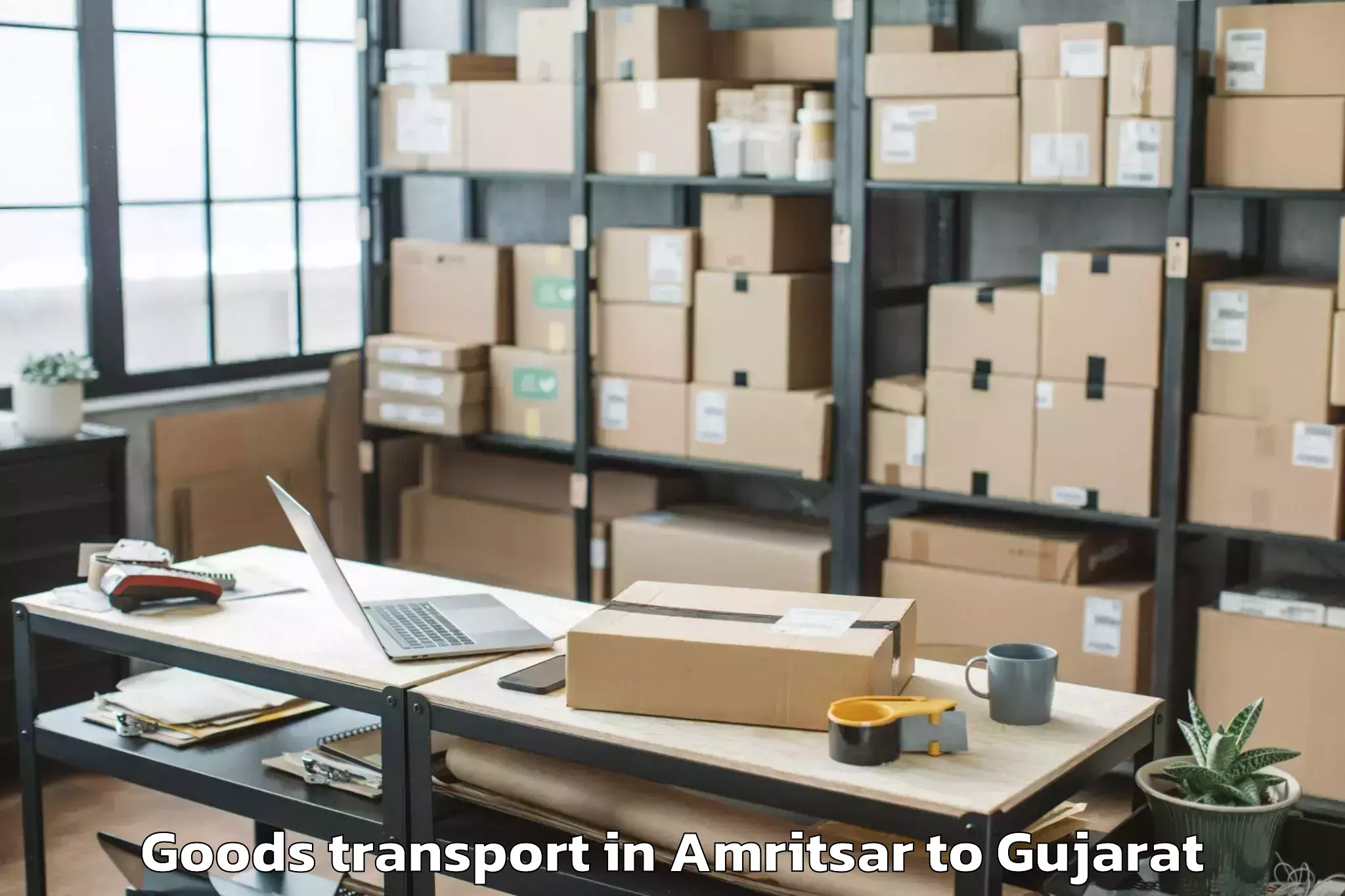 Top Amritsar to Wadhwan Goods Transport Available